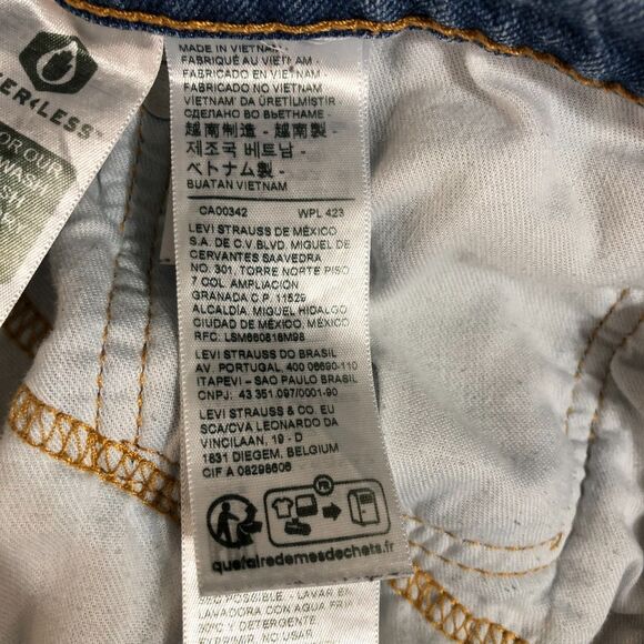 Levis 502 Jeans Mens 34x32 Blue Straight Medium Wash Denim Cowboy Preppy Outdoor - Picture 4 of 11